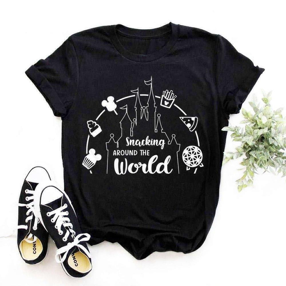 Disney Snacks Around World Theme Park Foodie Gift Unisex T-Shirt - Picture 1 of 4